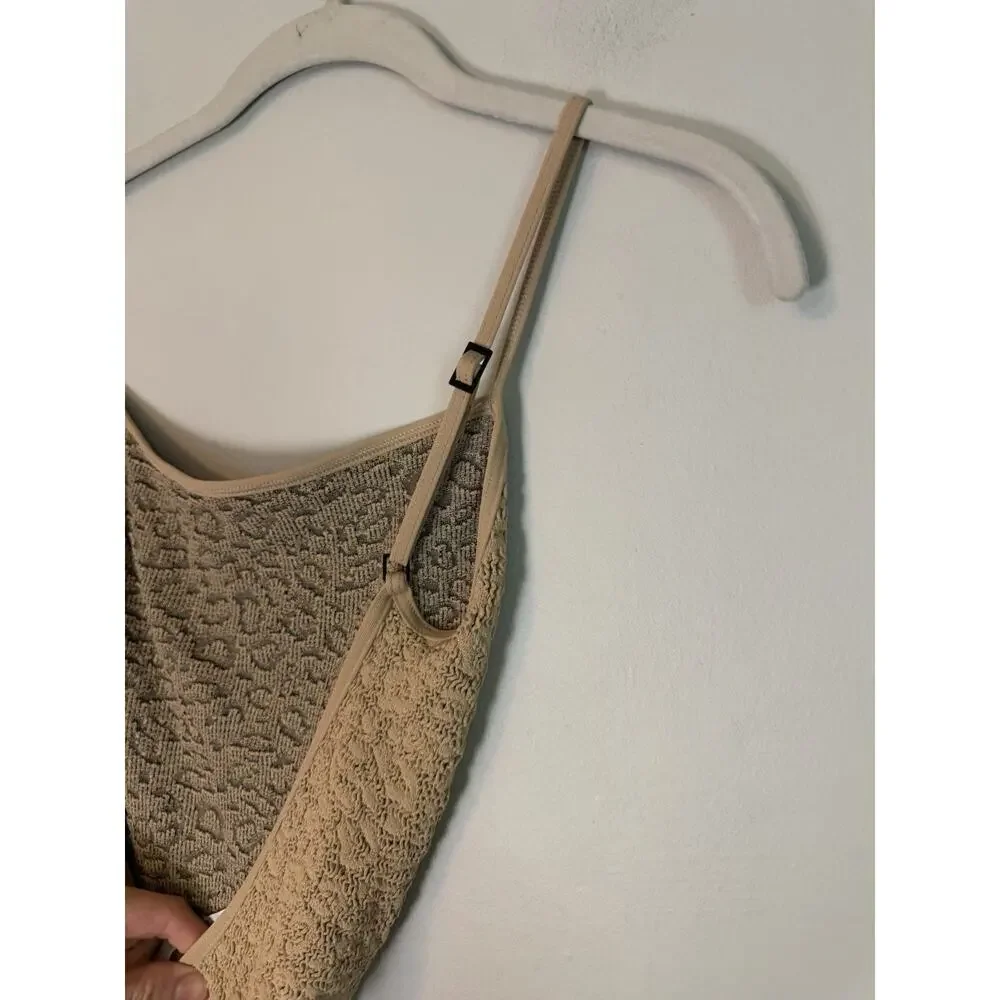 Bond-eye Low Palace One Piece Tan One Size Fits Most NEW $180